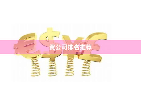 资公司排名推荐