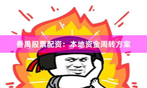 番禺股票配资：本地资金周转方案
